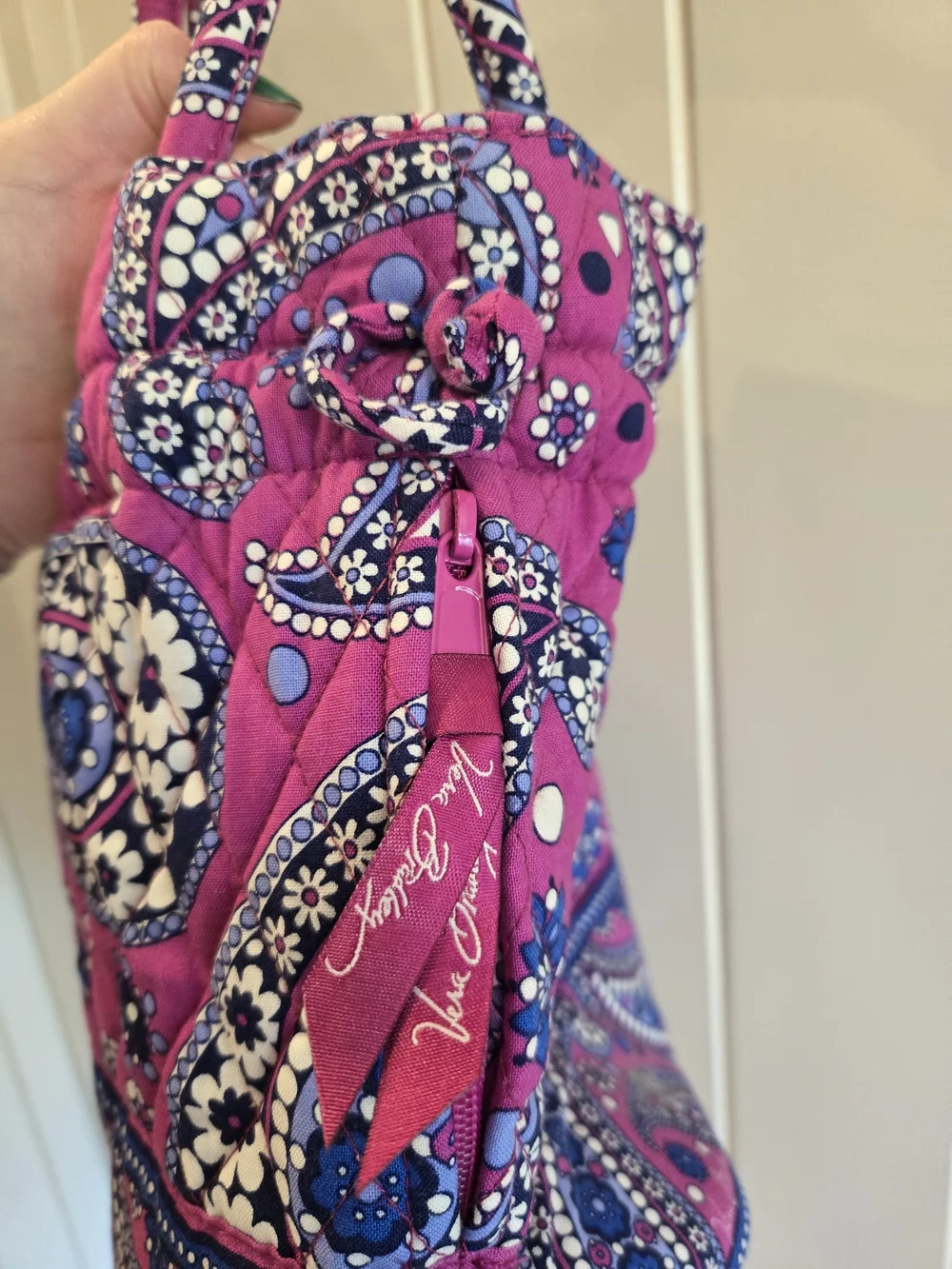 Retired Vera Bradley Emma Boysenberry Satchel Drawstring